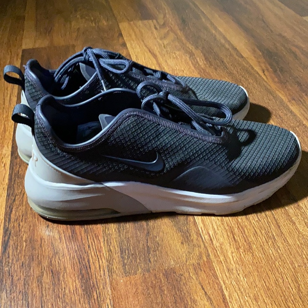 Blue Nike shoes